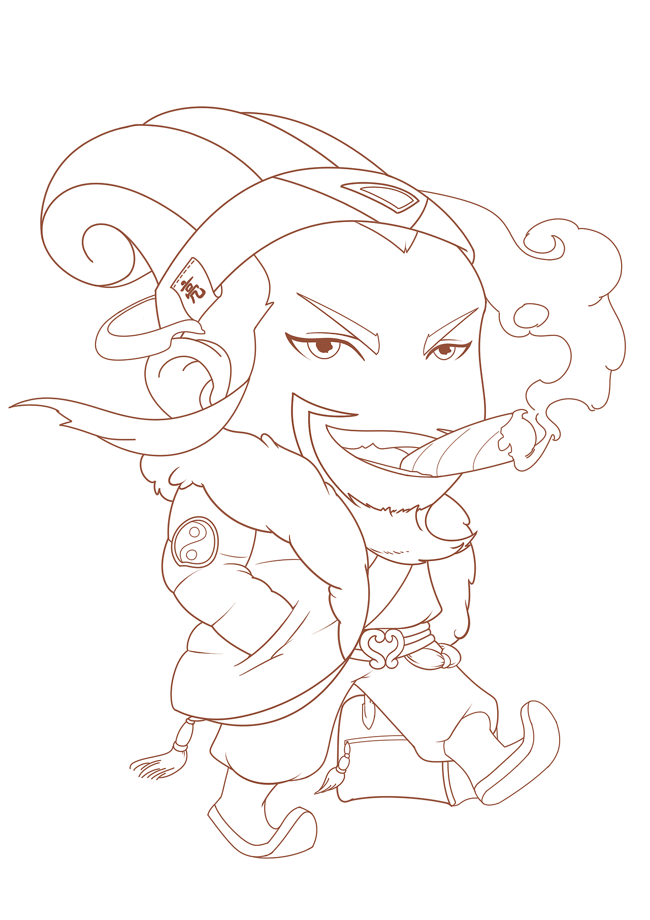 远洋金马杰作海报宣传插画