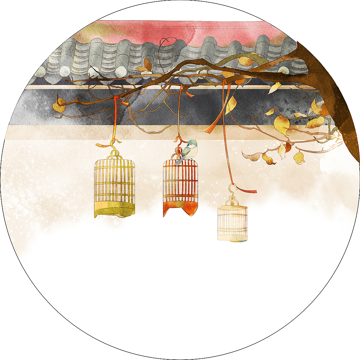 庭院（图ZMTk3OTM3NjE2） - 商业插画 - 站酷设计师蒋佩佩原创素材 - 站酷ZCOOL