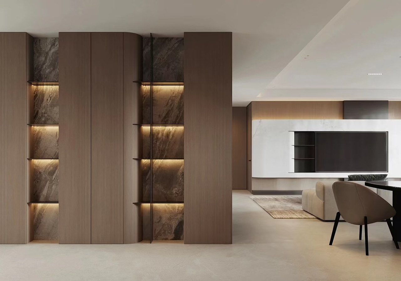 25万精装180平米老房装修现代轻奢风格|龙发装饰