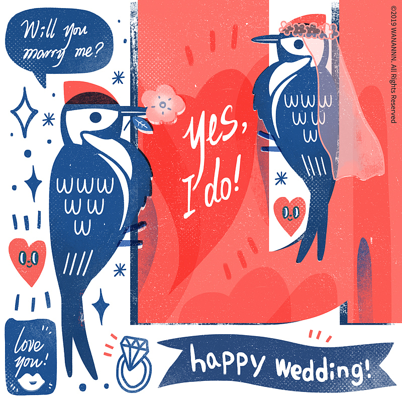 近期部分作品（图ZMTU5MTA2MTk2） - 商业插画 - 站酷设计师WANANNN原创素材 - 站酷ZCOOL