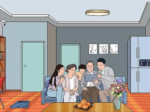 中秋节横版H5（个人主页-ZNDgzMDk3MjQ=） - 单幅漫画 - 站酷设计师sky可义原创素材 - 站酷ZCOOL