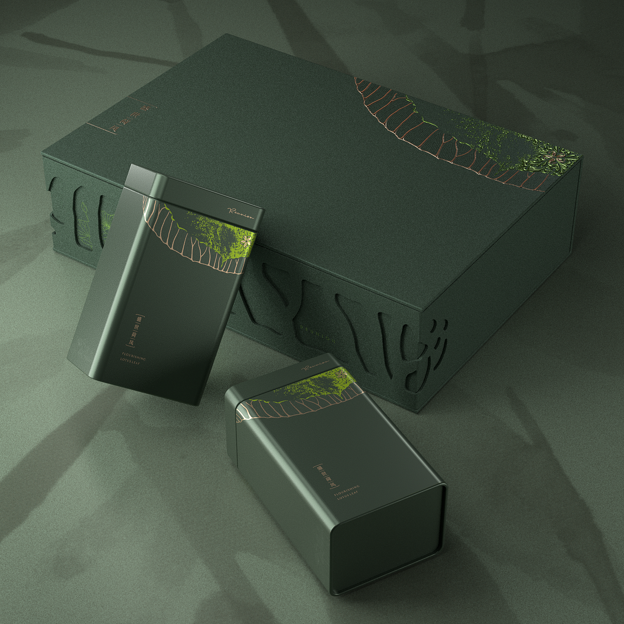 【盛世荷风】茶叶公版礼盒设计