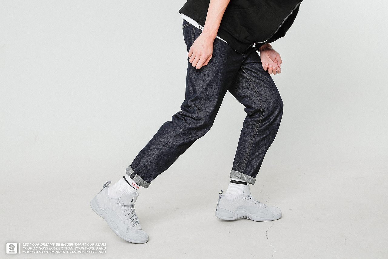 STRETAG原浆牛仔裤赤耳重磅丹宁牛仔长裤小脚阿美咔叽