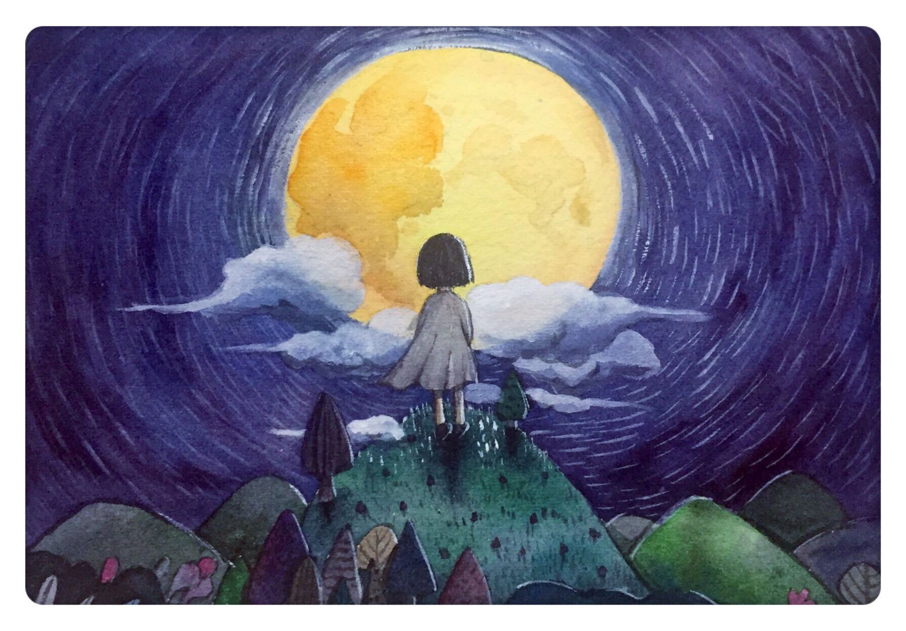 童梦|纯艺术|水彩|黄小豆吧 - 原创作品 - 站酷 (zcool)