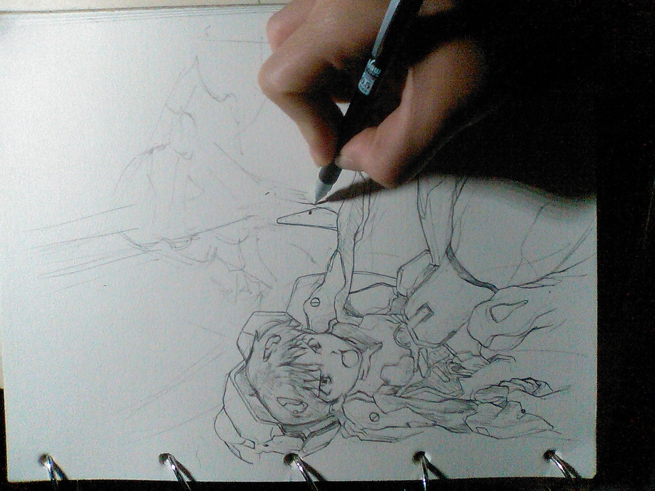 EVA插画 腚真嗣与初号机