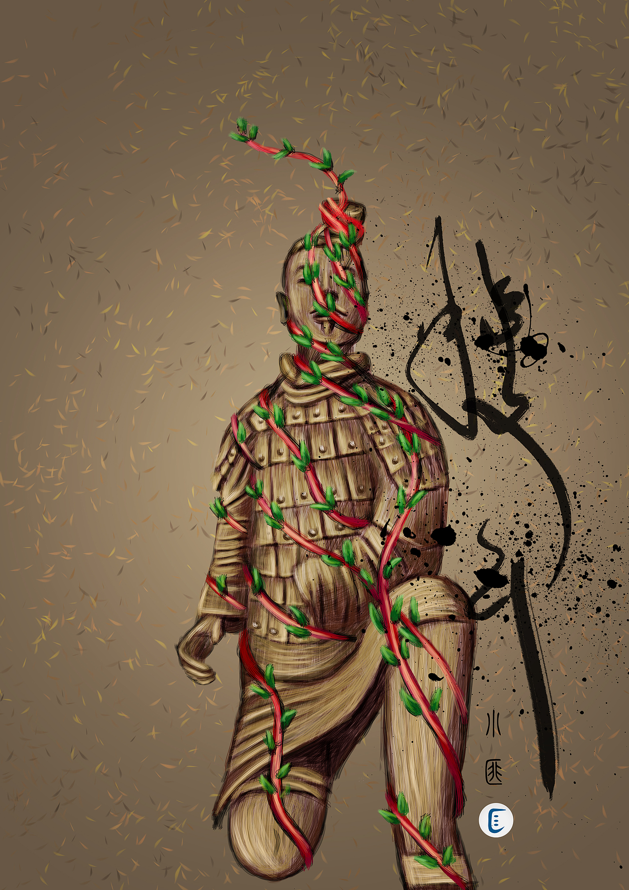 小匪原创插画《秦苟》系列作品第十副 我想看看