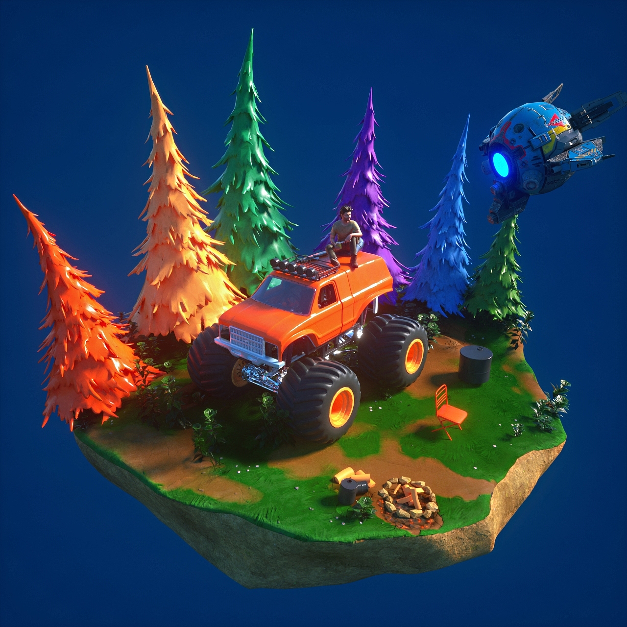 近期渲染练习—场景练习（图ZMjI0Nzk4NzI0） - 其他三维 - 站酷设计师椒盐棒棒糖原创素材 - 站酷ZCOOL