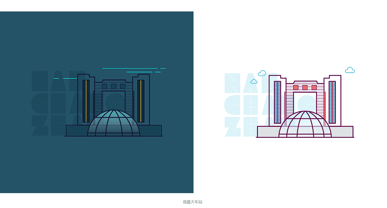 襟三江而带五湖—南昌（图ZMzQ0MDA5MDA=） - 艺术插画 - 站酷设计师xmdyjo原创素材 - 站酷ZCOOL