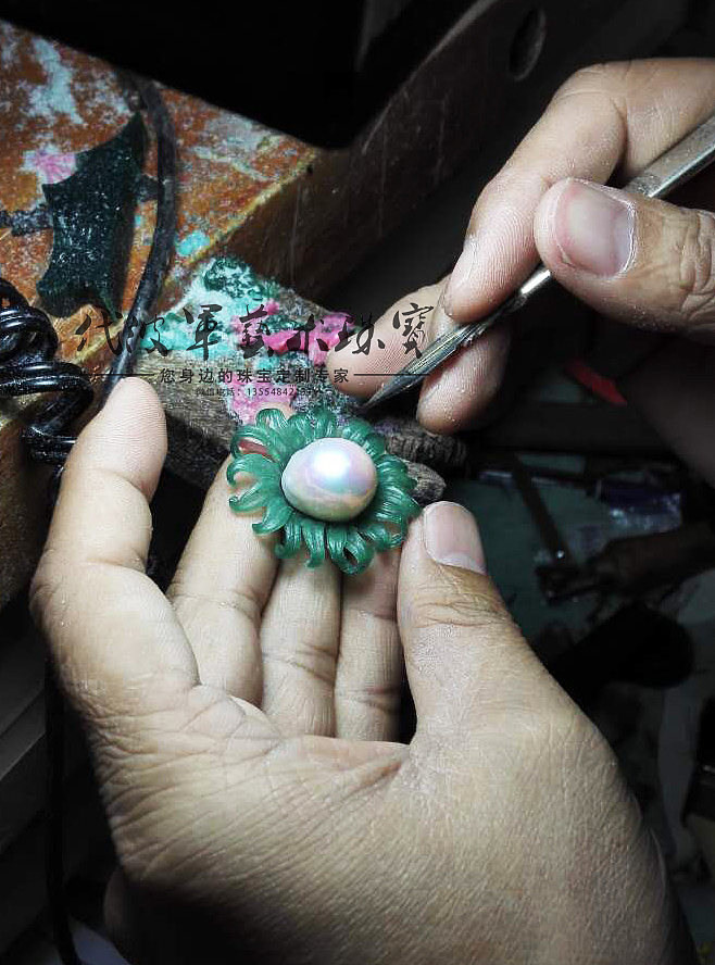 珠宝定制,珍珠镶嵌设计,代波军艺术珠宝作品