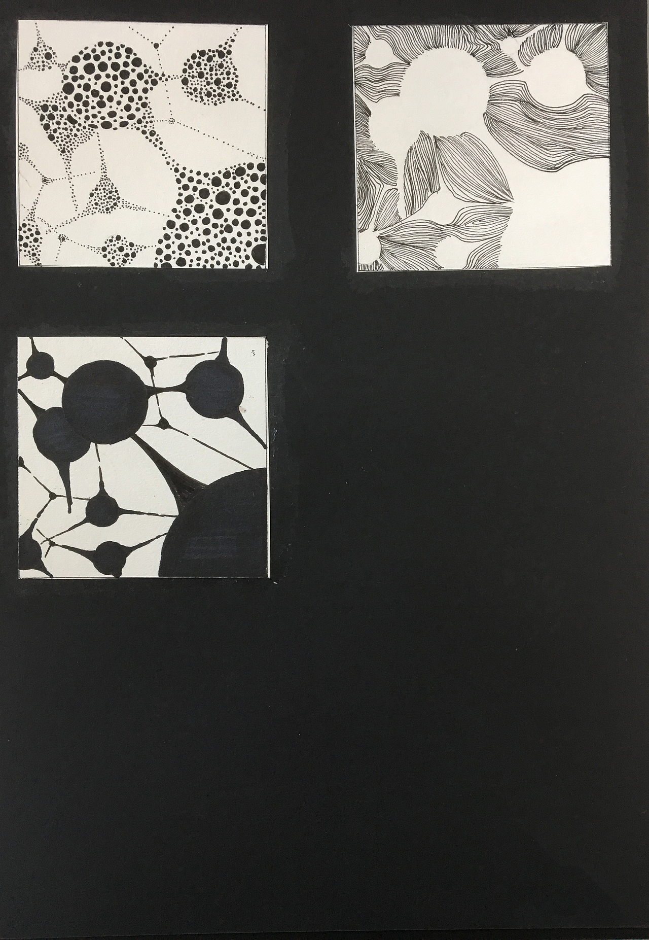 黑白色彩构成装饰图形