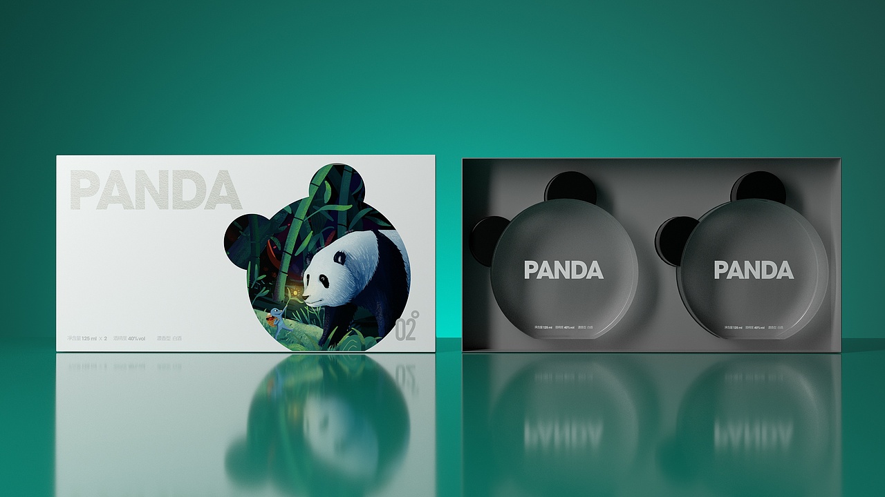 酒包装-熊猫PANDA白酒包装设计