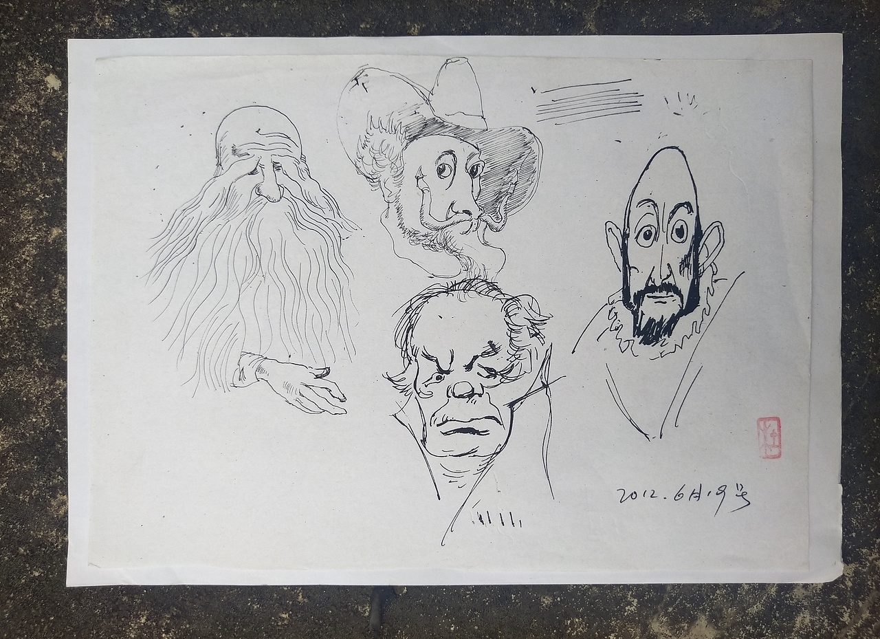 阿杜速写阿杜手绘速写肖像画大师速写艺术