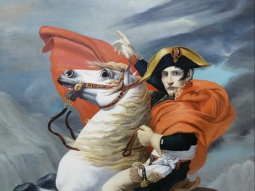 临摹油画【拿破仑骑马像】