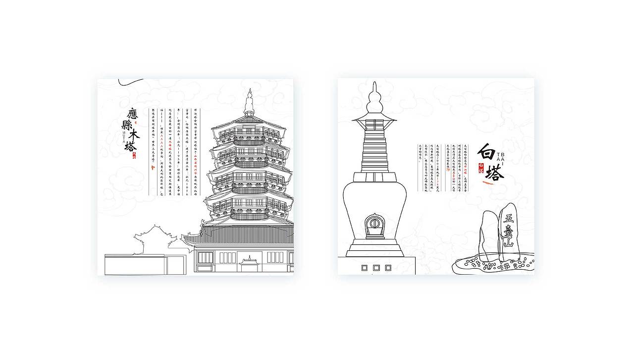 山西印象-山西旅游插画地图（图ZNDg3Nzk5MDA=） - 商业插画 - 站酷设计师GooTo丶原创素材 - 站酷ZCOOL