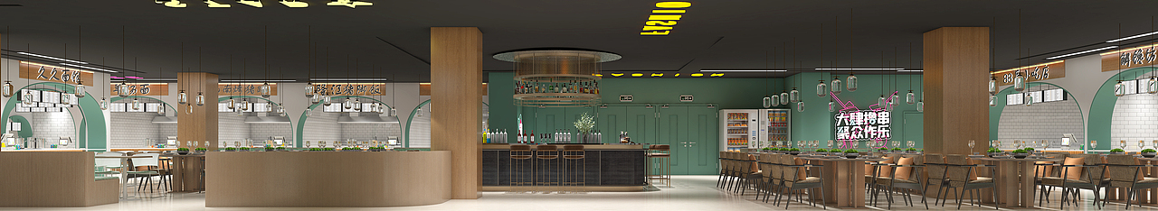 朔州市美都汇效果表现展示（图ZMjg4MDc1ODU2） - 酒店餐饮设计 - 站酷设计师Adavisu原创素材 - 站酷ZCOOL