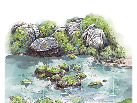 今天的山涧小溪