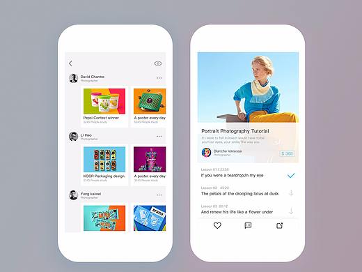 dribbble风的设计