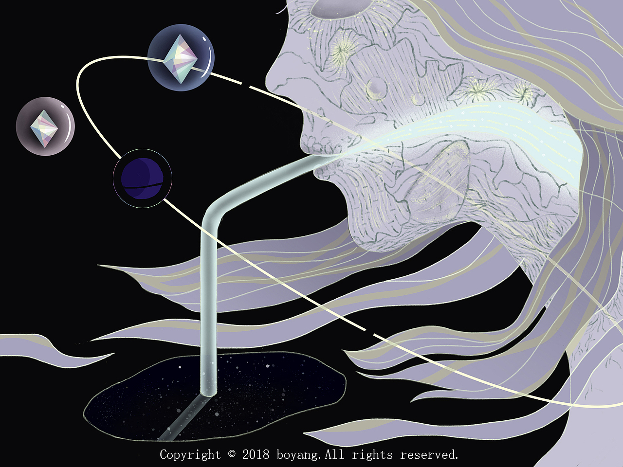 黑夜吃了那女孩（图ZMTA5NDE2MjA4） - 创作习作 - 站酷设计师boryoung原创素材 - 站酷ZCOOL