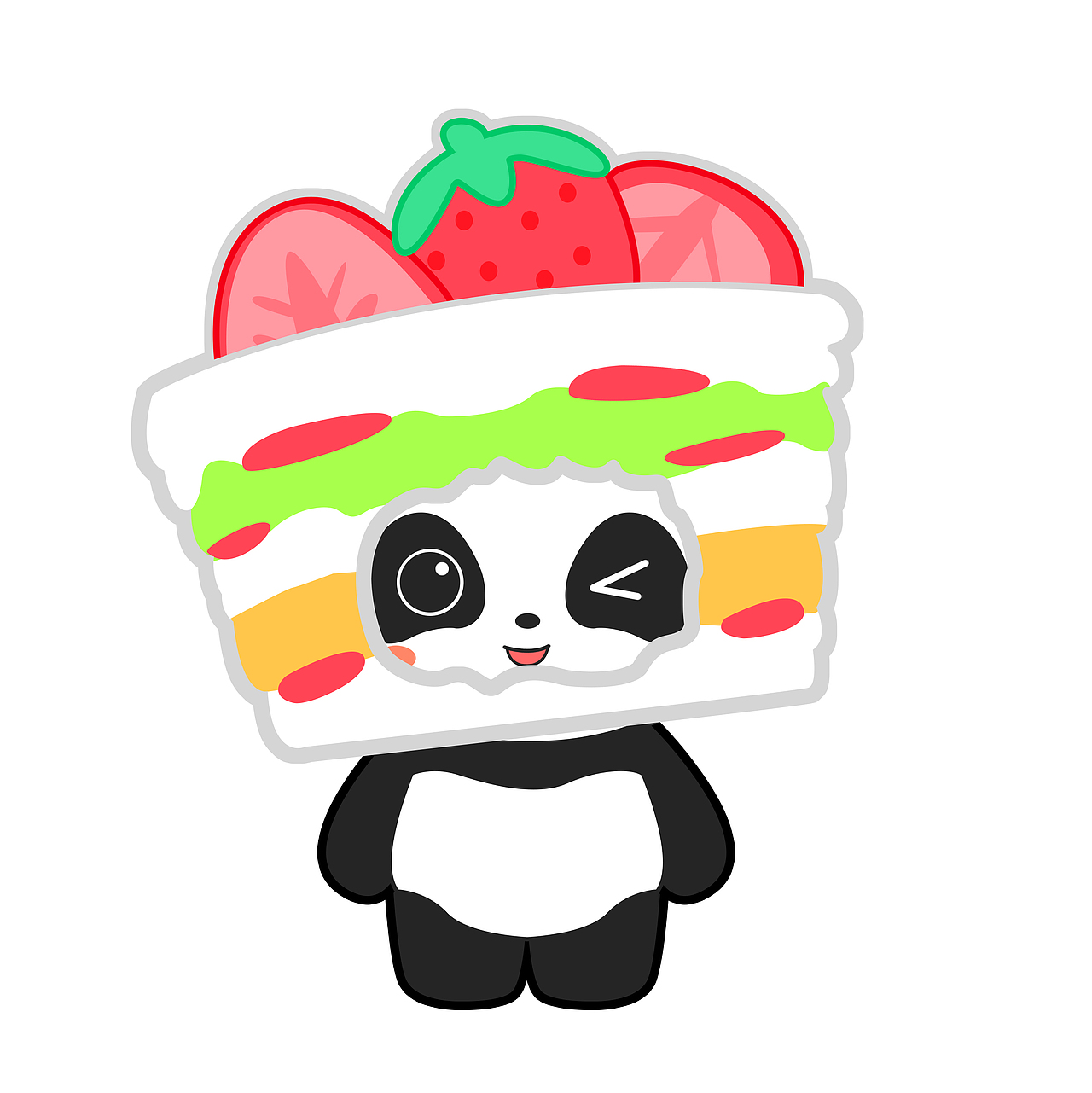 熊猫美食COS头像（图ZMjEyNzIzMzg0） - 商业插画 - 站酷设计师成都熊猫屋原创素材 - 站酷ZCOOL