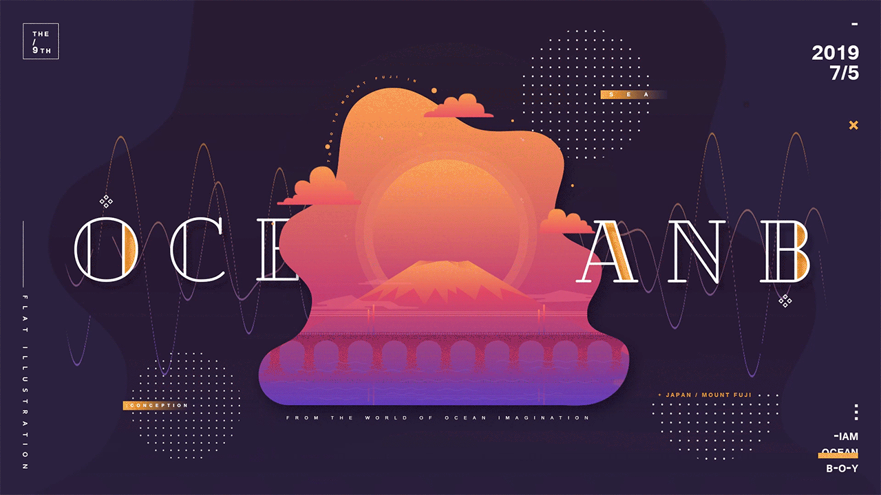 动效插画练习（图ZMTczNDQzNjQ4） - 艺术插画 - 站酷设计师OCEANB_MOTION原创素材 - 站酷ZCOOL