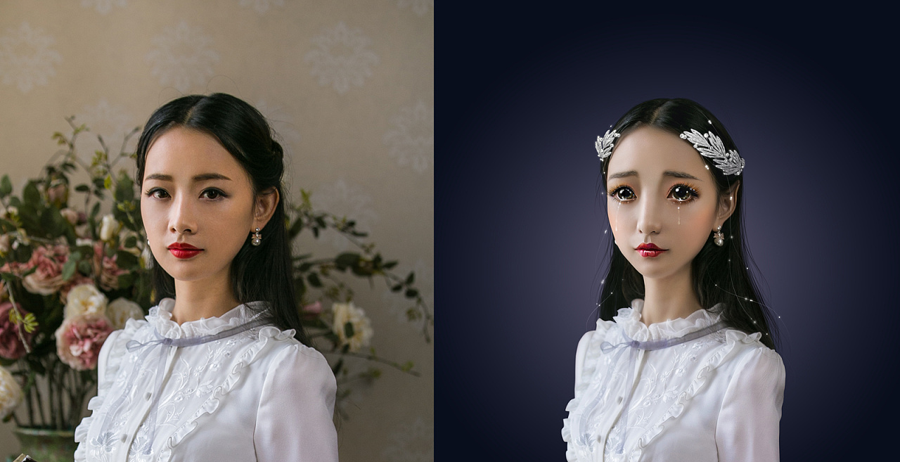 真人ps成魔幻风娃娃