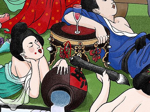“东吟”避孕套品牌插画