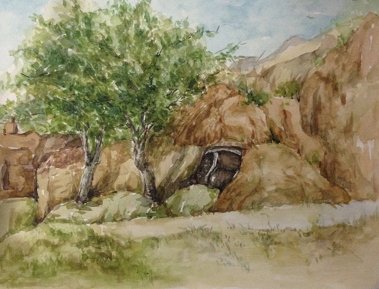 古镇水彩风景写生（图ZMzQ5ODUxNTI=） - 绘画 - 站酷设计师小茹的画画世界原创素材 - 站酷ZCOOL