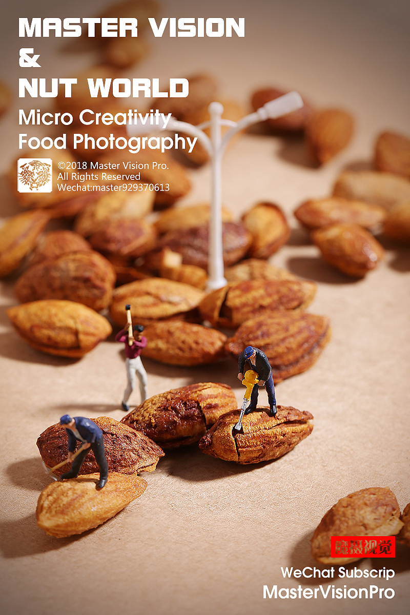 「坚果世界的微摄小人创意」小人国系列｜上海魔摄视觉（图ZMTE4ODAyMzU2） - 产品摄影 - 站酷设计师MasterVision魔摄原创素材 - 站酷ZCOOL
