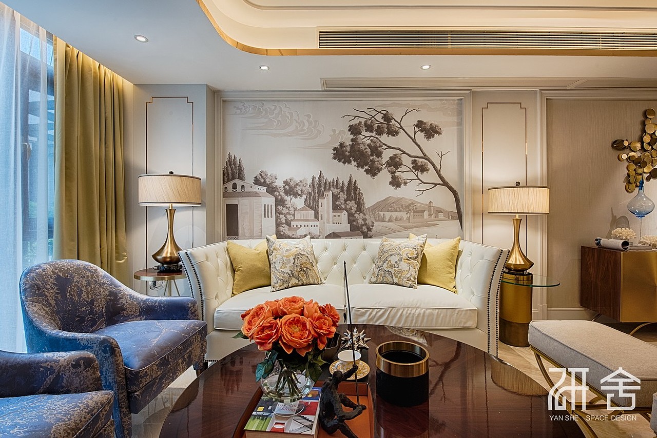 【研舍设计】保利山庄·轻奢摩登风（图ZMTAyNjIyMTQ4） - 家装设计 - 站酷设计师研舍设计原创素材 - 站酷ZCOOL