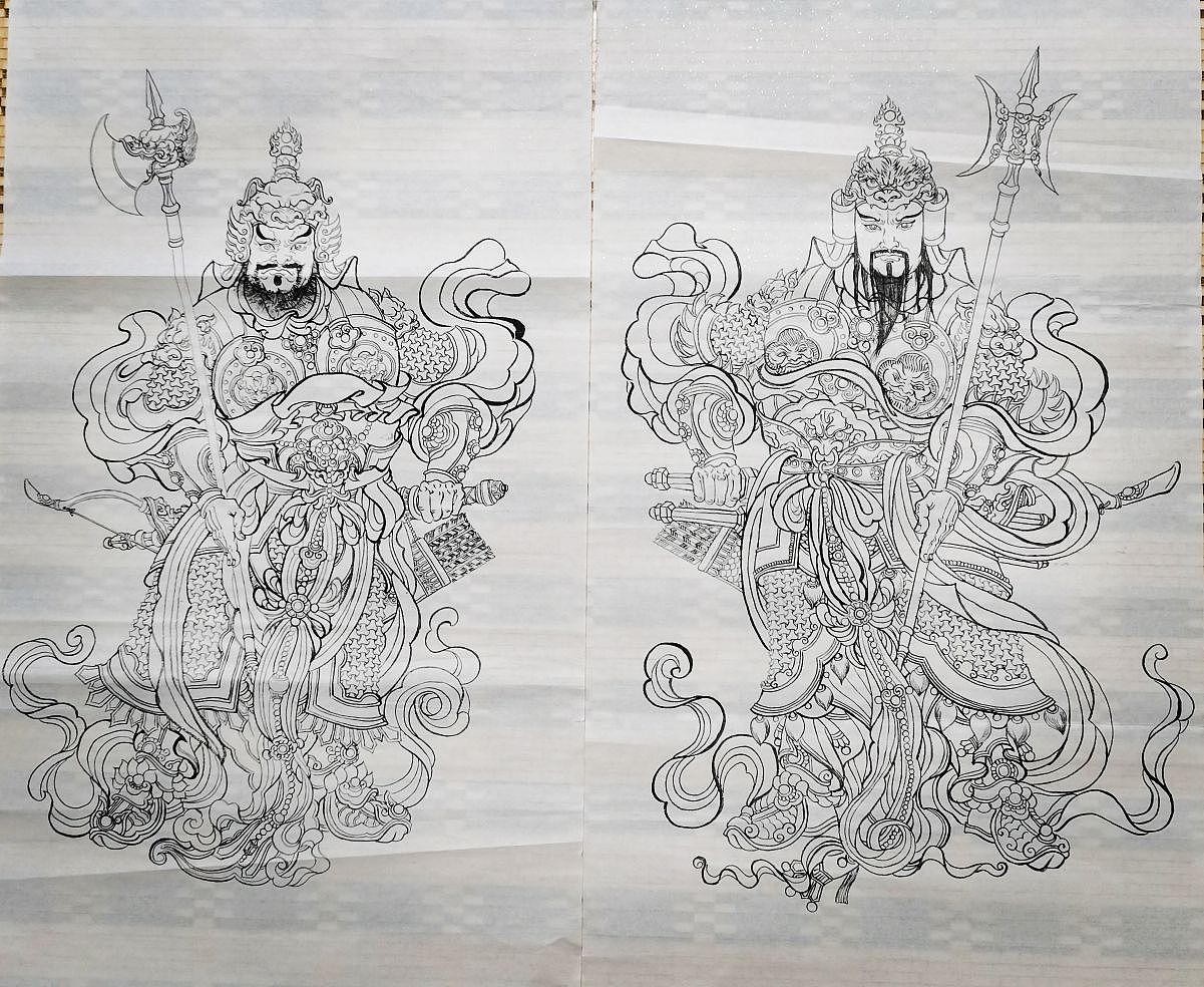 门神（图ZMzI3NzgwNDIw） - 艺术插画 - 站酷设计师301064844原创素材 - 站酷ZCOOL