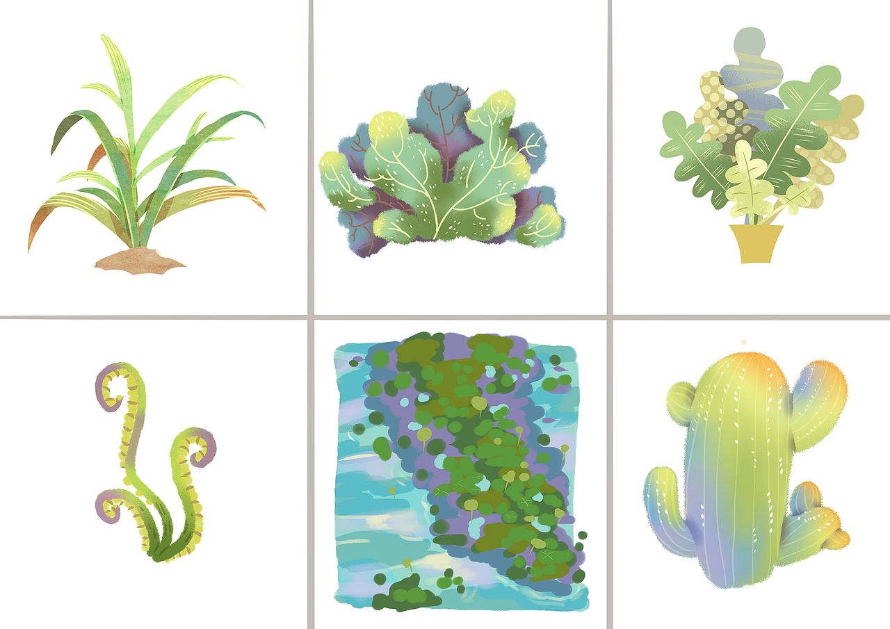 植物练习（图ZMTY3OTY1ODEy） - 创作习作 - 站酷设计师此莳了了原创素材 - 站酷ZCOOL