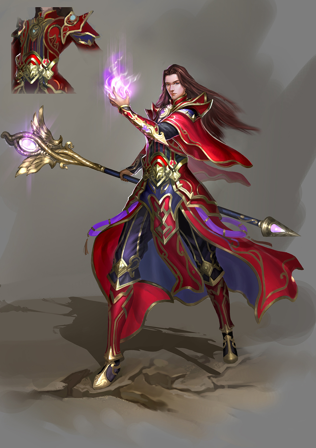 游戏人物原画设定美宣