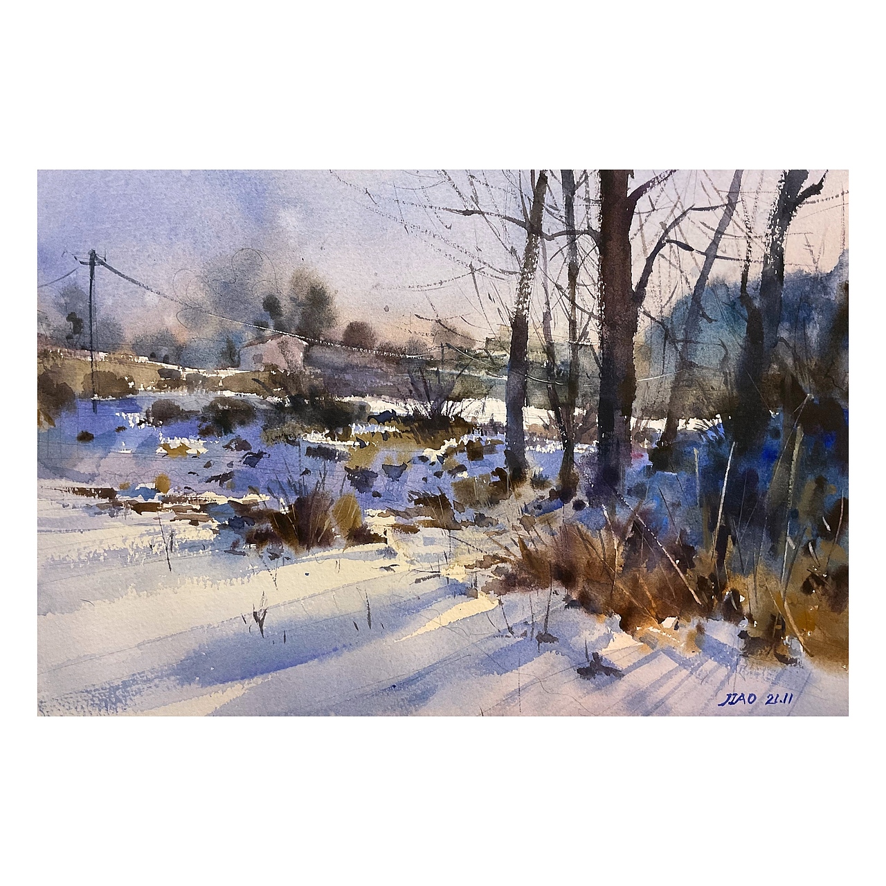 水彩雪景作品集（圖ZMjc5NTI3MDIw） - 繪畫(huà) - 站酷設(shè)計(jì)師愛(ài)畫(huà)水彩的嬌嬌原創(chuàng)素材 - 站酷ZCOOL