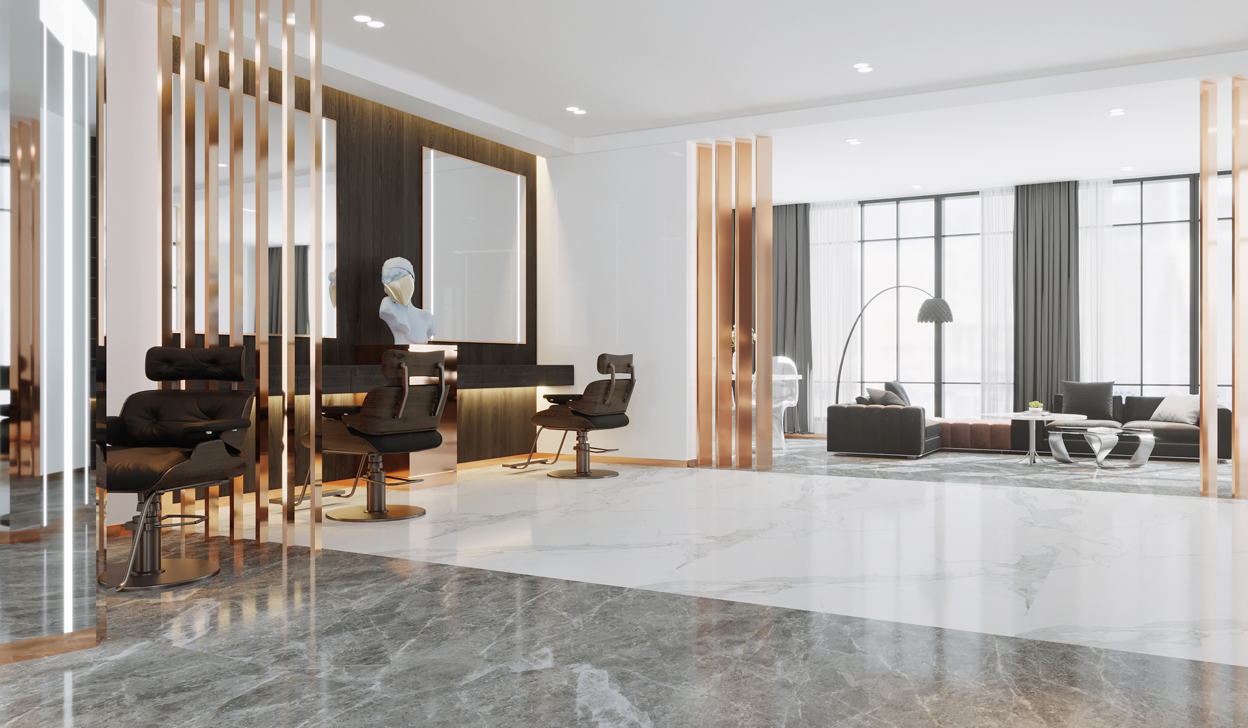 商业效果图案例|空间|室内设计|善云空间效果表现 - 原创作品 - 站酷 