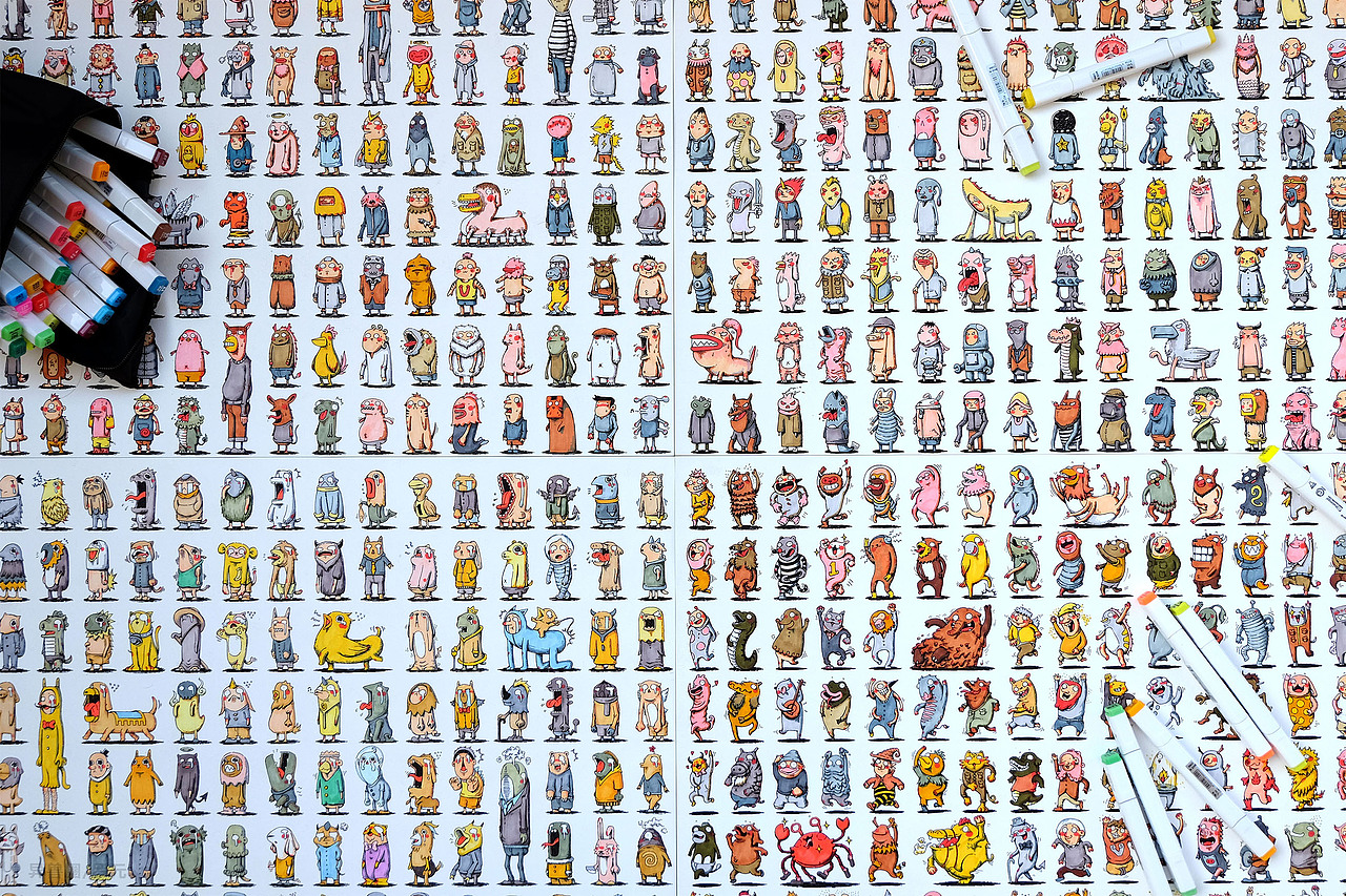 【异兽圈】400个情绪化小人（图ZNjAwODE2NzY=） - 创作习作 - 站酷设计师罗元元元原创素材 - 站酷ZCOOL