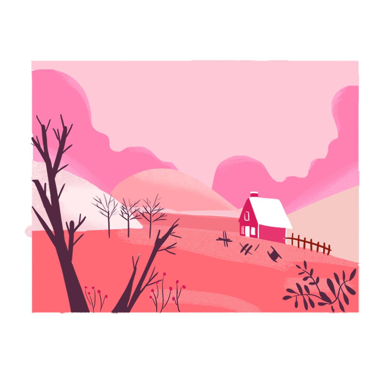 插画风景颜色搭配