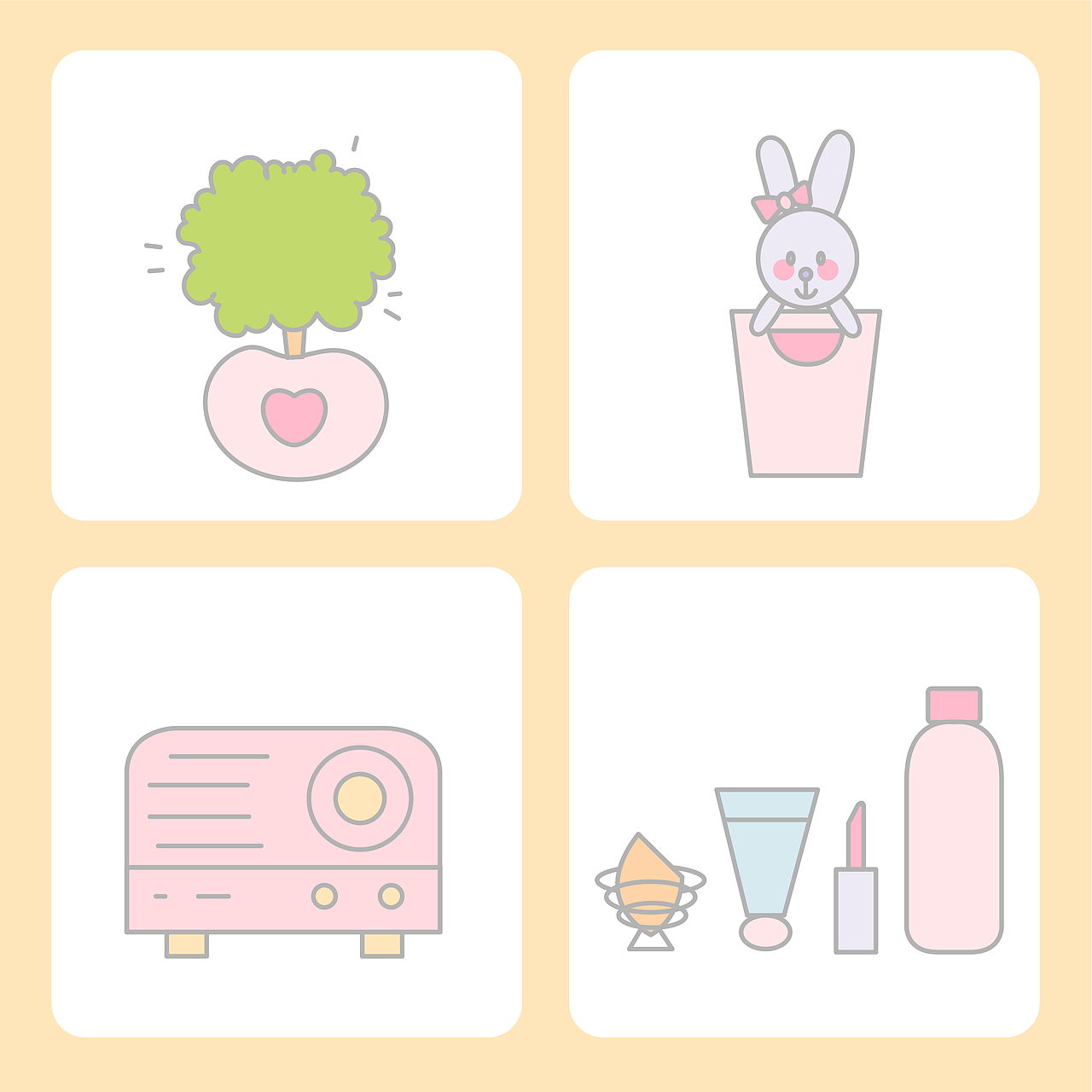 简约扁平风浴室&卧室