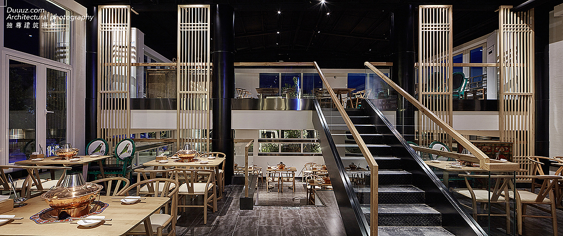 独尊建筑摄影：餐饮空间传统老北京火锅