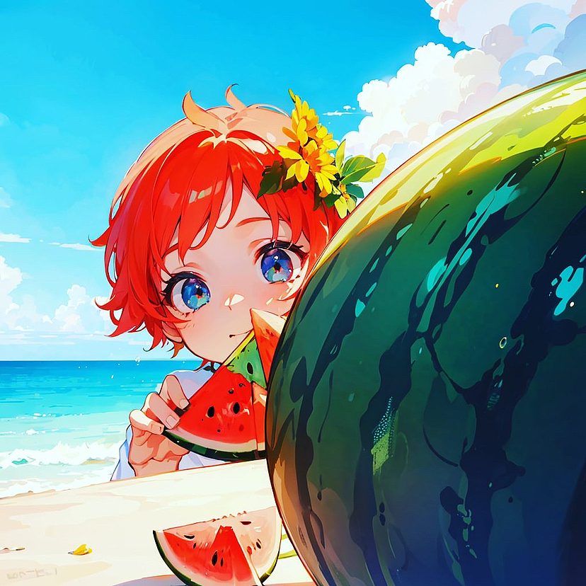 夏日瓜语（图ZMzQ4NDkzMzk2） - 图案 - 站酷设计师章鱼哥吃章鱼烧原创素材 - 站酷ZCOOL