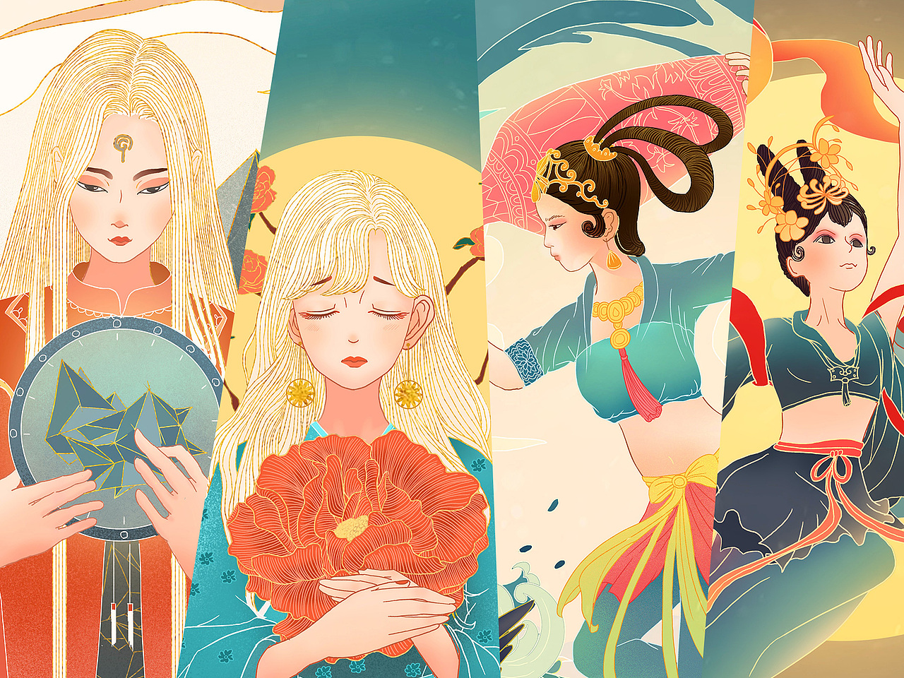 《镜花水月》系列插画