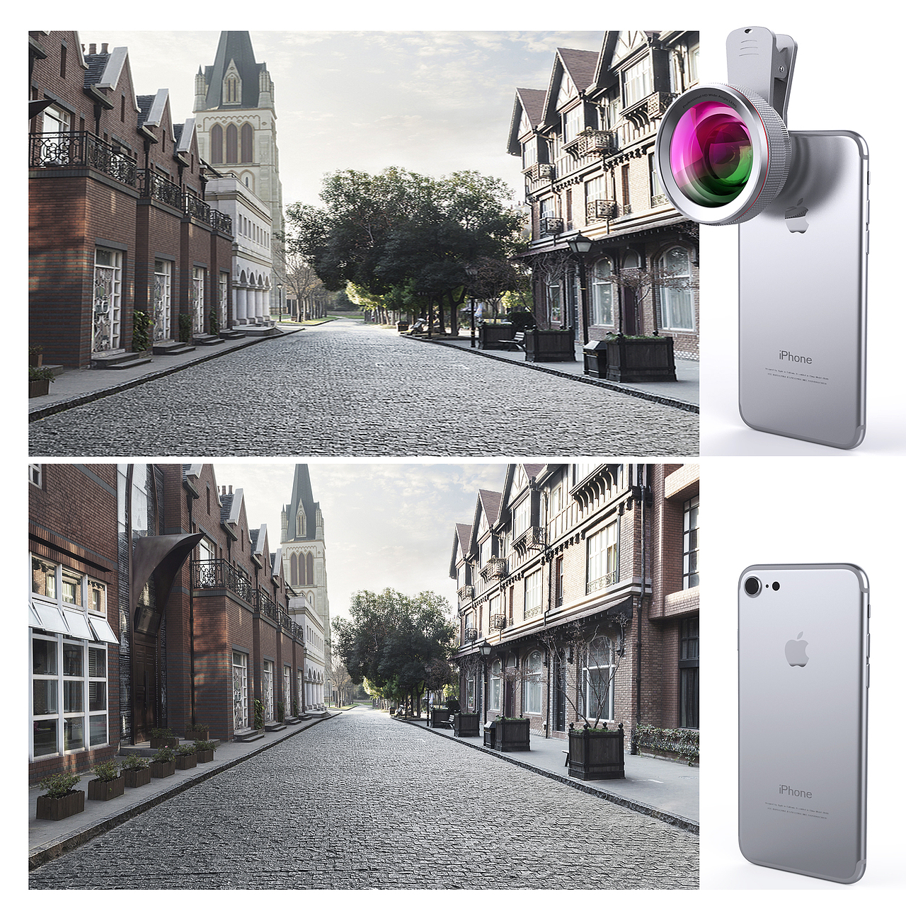 亚马逊手机微距镜头3D渲染