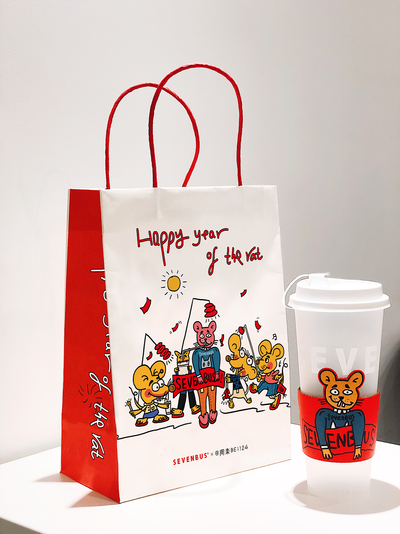sevenbus 鼠年视觉（图ZMjUxNzYyMDQw） - 商业插画 - 站酷设计师周楽BE1124原创素材 - 站酷ZCOOL