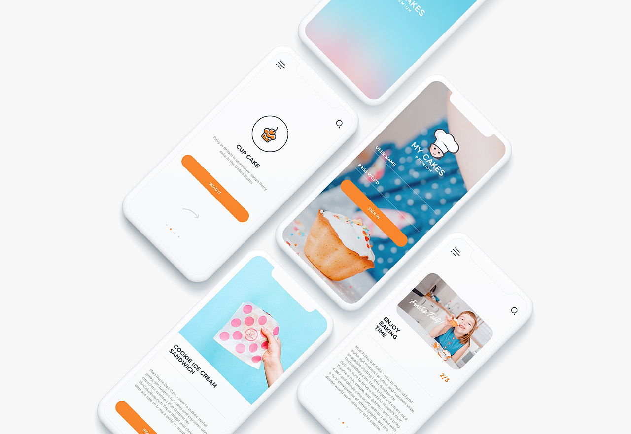 Website design: My Cakes#