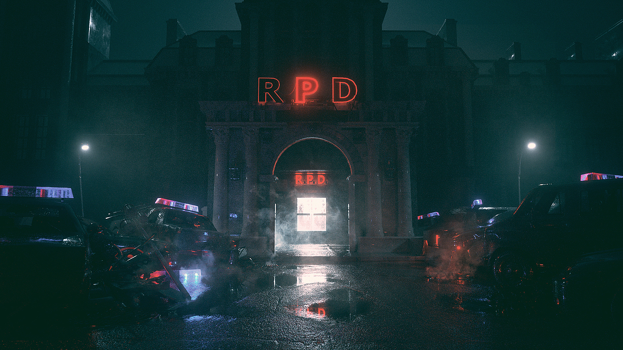 《生化危机2重制版》开场 opening titles