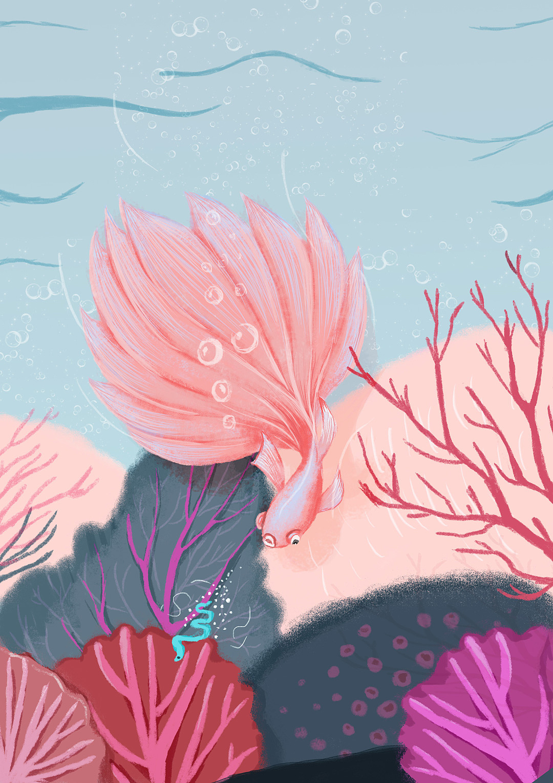 斗鱼(日常摸鱼)（图ZMTI1NzExMjE2） - 商业插画 - 站酷设计师沐羽123原创素材 - 站酷ZCOOL