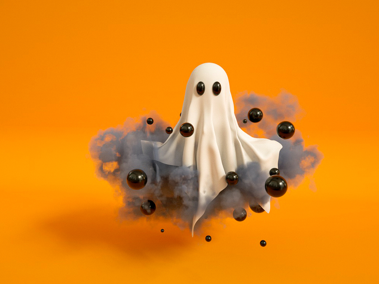 C4D+OC+Syflex-万圣节小幽灵