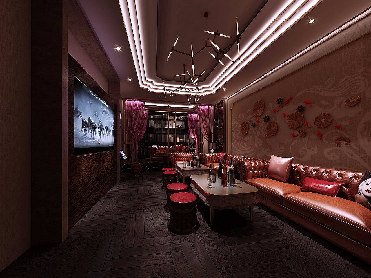 20张工装ktv效果图 1992效果图