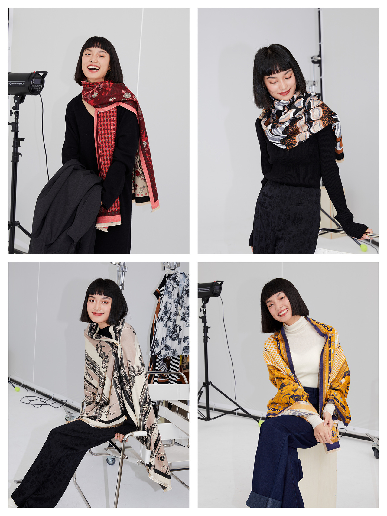 商业摄影|围巾拍摄