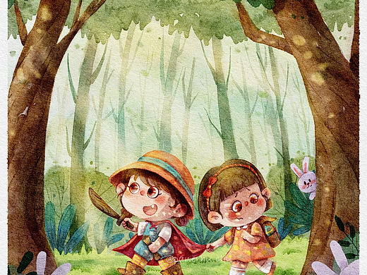 一些兒插場景合集（個(gè)人主頁-ZNjQ1NDM3NzY=） - 兒童插畫 - 站酷設(shè)計(jì)師潘二虎chu原創(chuàng)素材 - 站酷ZCOOL