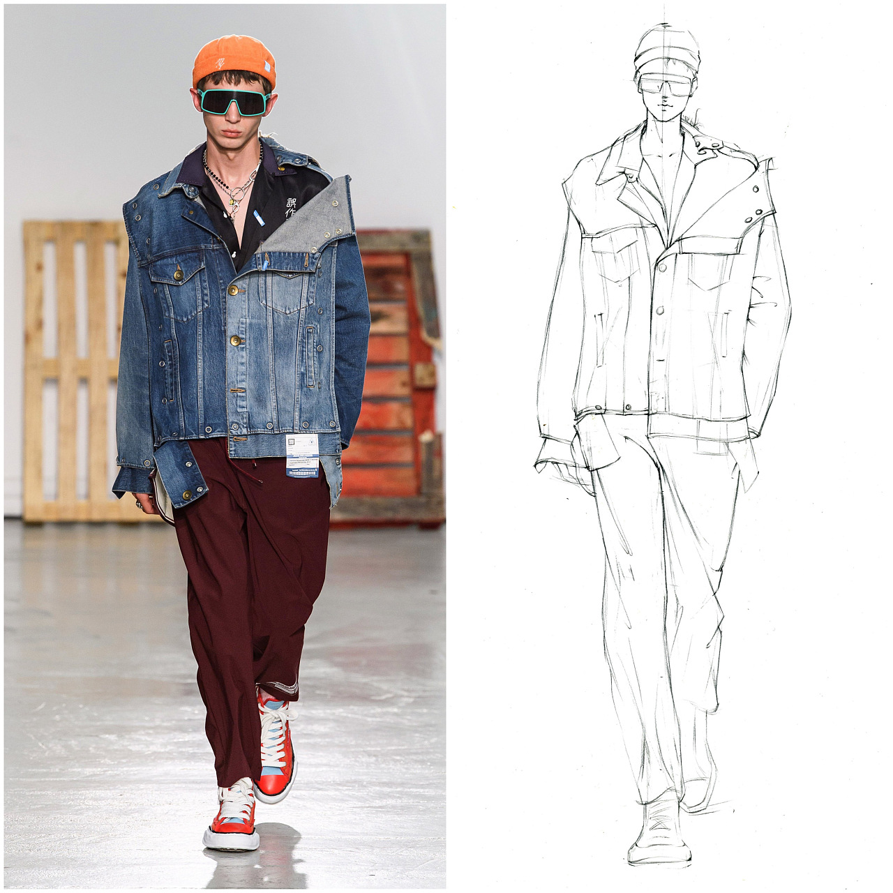 服装设计考研手绘休闲男装